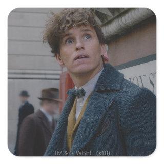 NEWT SCAMANDER™ In London Photo Square Sticker