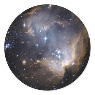 NGC 602 bright stars NASA Classic Round Sticker