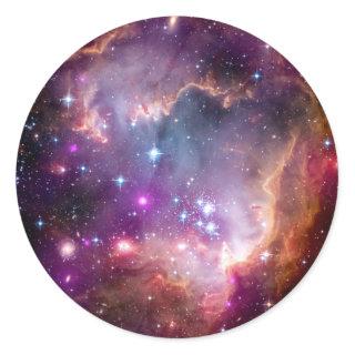 NGC 602 Star Formation - NASA Hubble Space Photo Classic Round Sticker