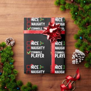 Nice Naughty Cornhole Player Christmas List