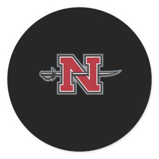 Nicholls State Colonels Left Chest Icon Classic Round Sticker