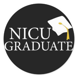 NICU Graduate Classic Round Sticker