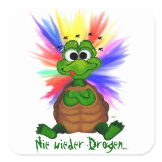 Nie wieder Drogen Square Sticker