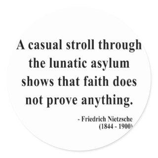 Nietzsche Quote 1a Classic Round Sticker