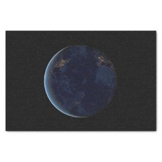 Night Lights on Planet Earth (Western Hemisphere) Tissue Paper