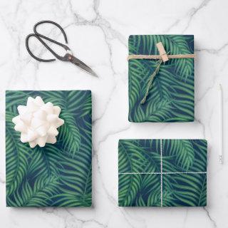 Night Tropical Palm Leaves  Sheets