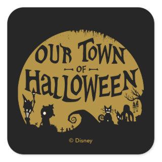 Nightmare Before Christmas | Our Town Of Halloween Square Sticker