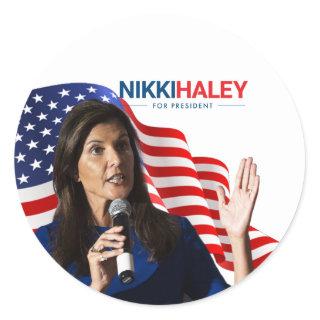 Nikki Haley for President 2024 Classic Round Sticker