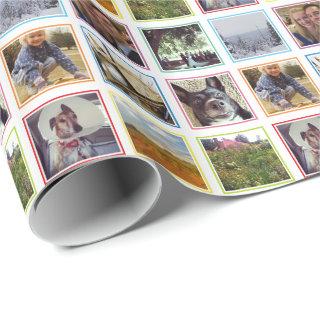 Nine Square Photos in Rainbow Frames Instagram