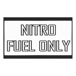 Nitro Fuel Only Toolbox Rectangular Sticker