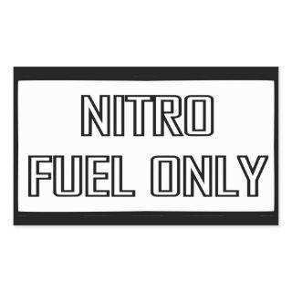 Nitro Fuel Only Toolbox Rectangular Sticker