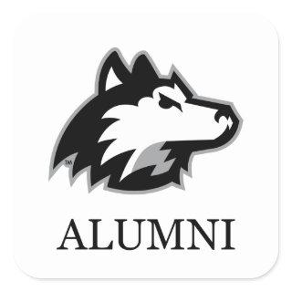 NIU Huskies Alumni Square Sticker