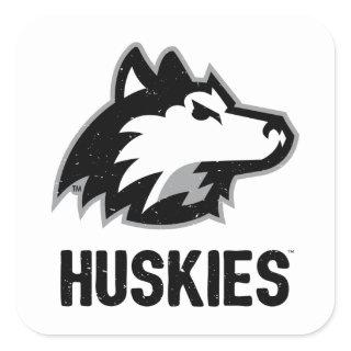 NIU Huskies Distressed Square Sticker