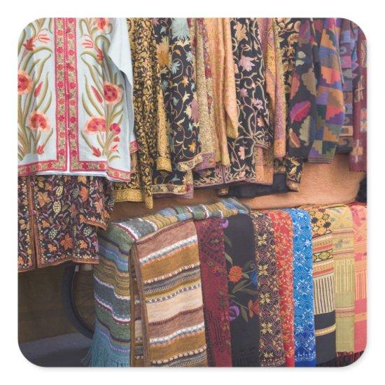 NM, New Mexico, Santa Fe, Navajo clothing, Square Sticker