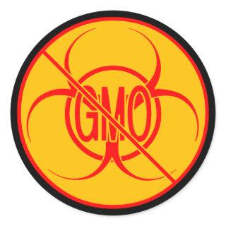 No GMO Stickers Biohazard Warning GMO Stickers