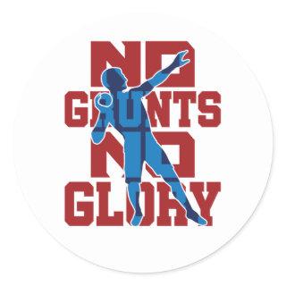 No Grunts No Glory Shot Put Track and Field Classic Round Sticker