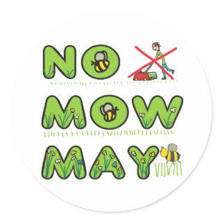 No Mow May Classic Round Sticker