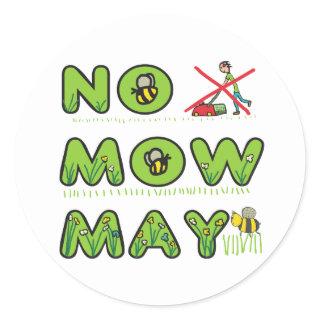 No Mow May Classic Round Sticker