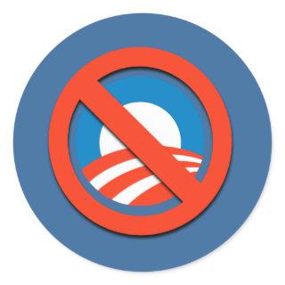 NO "O" CLASSIC ROUND STICKER