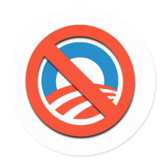 NO "O" CLASSIC ROUND STICKER