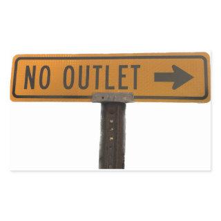 No Outlet Sticker