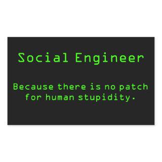 No patch rectangular sticker