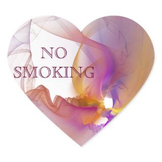 No smoking heart sticker