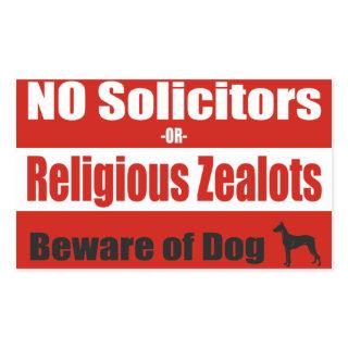 NO Solicitors Door/Window Sticker