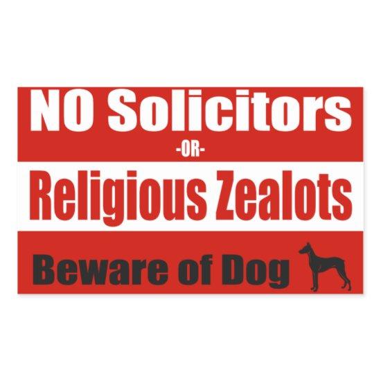 NO Solicitors Door/Window Sticker