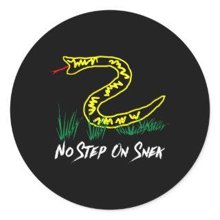 No Step On Sneks Gadsden Flag Classic Round Sticker