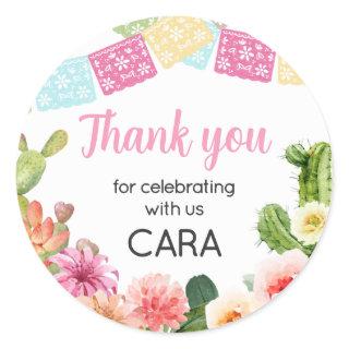 No Time to Siesta Fiesta Birthday Party Classic Round Sticker