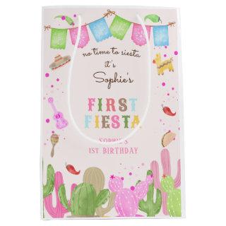 No time to siesta fiesta mexican first birthday medium gift bag