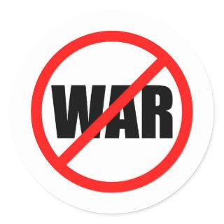 No War Symbol Classic Round Sticker