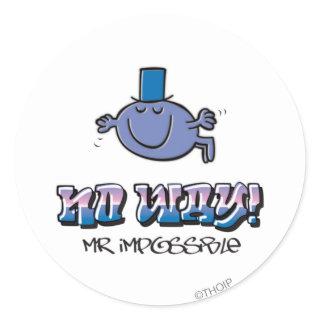 No Way! Classic Round Sticker