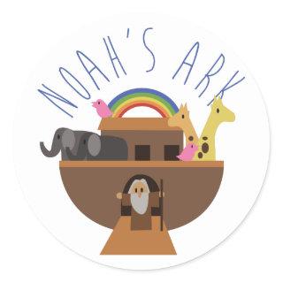 Noah's Ark Classic Round Sticker
