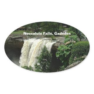 Noccalula Falls, Gadsden, Alabama Oval Sticker