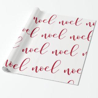 Noel | Red and White Christmas Script