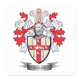 Nolan Coat of Arms Square Sticker