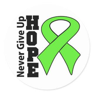 Non-Hodgkins Lymphoma Hope Never Give Up Classic Round Sticker