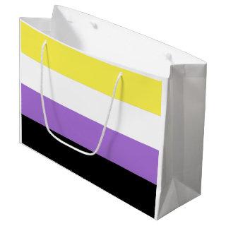 Nonbinary Pride Flag Large Gift Bag