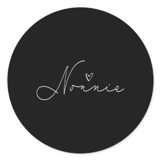 Nonnie Grandma Mothers Day Classic Round Sticker