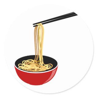 Noodles Classic Round Sticker