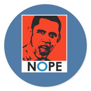 NOPE CLASSIC ROUND STICKER