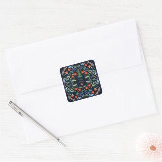Nordic Christmas greetings Square Sticker