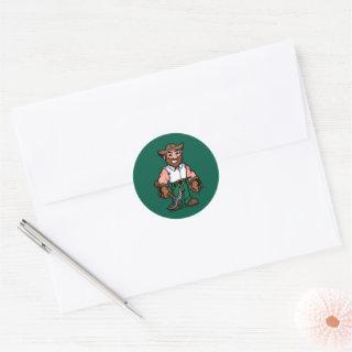 Norm the Niner Classic Round Sticker