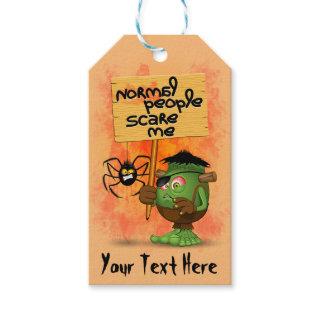 'Normal People Scare Me' Humorous Frankenstein Gift Tags