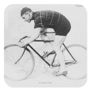 Norman Anderson Side View of Racing Bicycle Square Sticker