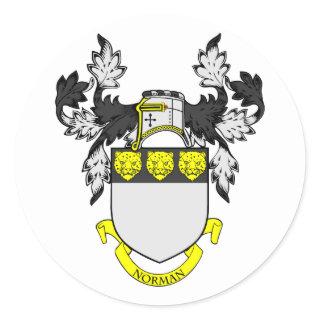 NORMAN Coat of Arms Classic Round Sticker