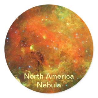 North America Nebula Classic Round Sticker