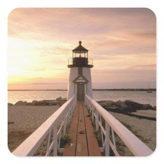 North America, USA, Massachusetts, Nantucket 4 Square Sticker
